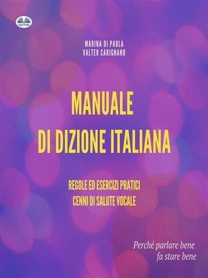 cover image of Manuale Di Dizione Italiana